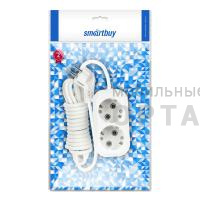 Удлинитель Smartbuy 2 гнезда 2 метра 16А/3,5кВт с заземлением ПВС 3х1,0 (SBE-16-2-02-Z) (1/40)
