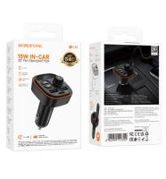 FM-трансмиттер Borofone BC59, Heroic, Bluetooth, черный