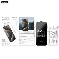 Защитное стекло 10-in-1 Supglass SG-01 4X Quadruple Strength Glass, для iPhone 16 Pro Защитное стекло 10-in-1 Supglass SG-01 4X Quadruple Strength Glass, для iPhone 16 Pro