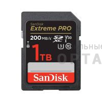 Карта памяти 1 Тб SDXC SanDisk Class 10 Extreme Pro V30 UHS-I U3 (200 Mb/s)
