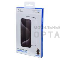 Стекло защитное KEEPHONE SILICONE HD силиконовый бортик, для iPhone 16 Pro Max (6.9)