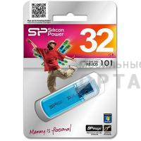 Флешка USB 32 Гб Silicon Power  Helios 101  голубой