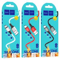 Кабель USB to Type-C HOCO X86 Spear, 1.0м, 3,0А, черный