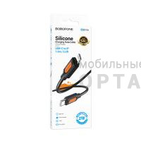 Кабель Type-C to Lightning BOROFONE BX114 Structure, 1.0м, 3.0A, PD27Вт, силикон, цвет: чёрный (1/360)