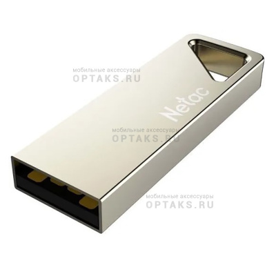 Флешка USB 64GB  Netac U326 серебро