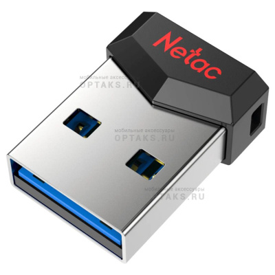 Флешка USB 64GB  Netac UM81 чёрный металл